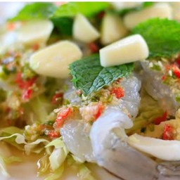 กุ้งแช่น้ำปลา
