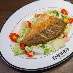 Ceasar salad grilled seabass