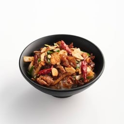 สไปซี่ข้าวหน้าหมูผัดซอสสไตล์ญี่ปุ่น