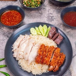 ข้าวมันไก่ผสม