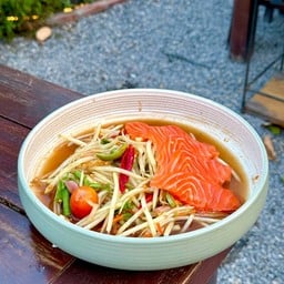 ตำปลาร้าแซลมอน