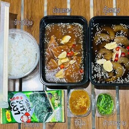 Set แซลมอน + กุ้ง ดองซีอิ๊วเกาหลี ชุดใหญ่