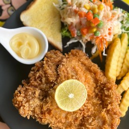 สเต็กไก่กรอบ