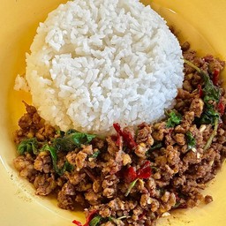 กะเพราเนื้อสับ