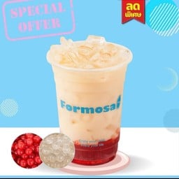 สตอเบอรี่ยาคูลย์ แก้วใหญ่ (L) + โบโบ้ลิ้นจี่ + โบโบ้สตอเบอรี่