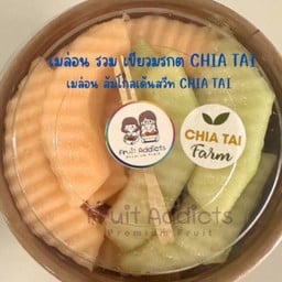 เมล่อน เขียวมรกต+ส้มโกลเด้นสวีท Chia Tai Fram พร้อมทาน