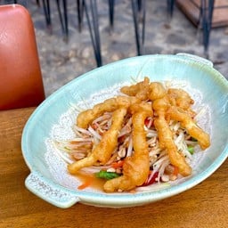 ตำไทยเห็ดกรอบ