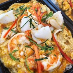 ข้าวห่อหมกทะเลไข่ข้น