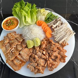 ชุดจุใจ(หมู3ชั้นสไลด์500กรัม)
