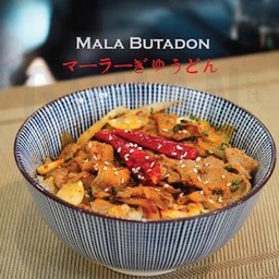 ข้าวหน้าหมูหม่าล่า