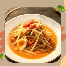 ส้มตำไทยไข่เค็ม