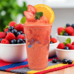 สตรอว์เบอร์รี่ส้มสมูทตี้