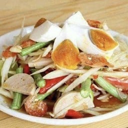 ตำไทยไข่เค็มหมูยอ