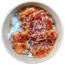 ข้าวไก่ทอดราดซอสเกาหลี 📍📍( ลดพิเศษ ) 📍📍