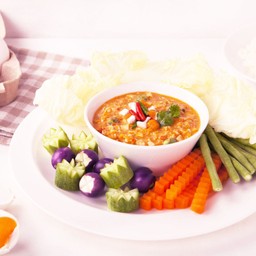 น้ำพริกกะปิ+ผักสด