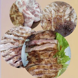 เนื้อเสือพิคานย่างติดมันนุ่ม