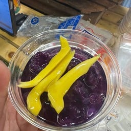 ทับทิมกรอบมันม่วงกะทิสด