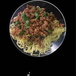 บะหมี่กะเพราหมู