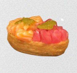 ซูชิเต้าหู้ญี่ปุ่นแซลมอนทูน่าแซ่บ