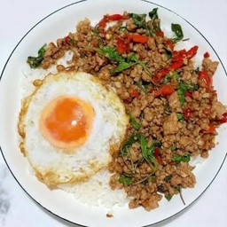 ข้าวกระเพราหมูสับ