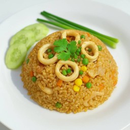 ข้าวผัดปลาหมึก