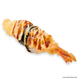 กุ้งเทมปุระราดซอสผสม