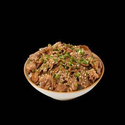 ข้าวหน้าหมูผัดซอส