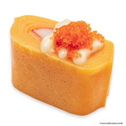 ไข่หวานไส้ปููอัดสลัดไข่กุ้ง