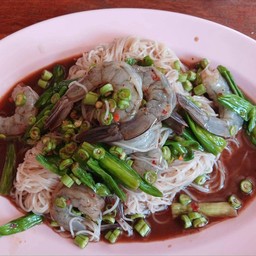 ตำขนมจีนกุ้งสด