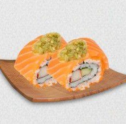 ซูชิแซลมอนโรลแซ่บ