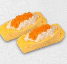 ซูชิไข่หวานสลัดแซลมอน