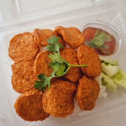 ข้าวหน้าหมูยอทอด