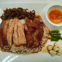 ข้าวขาหมู+คากิ