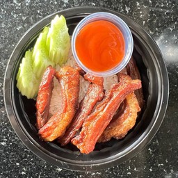ข้้าวหมูทอด