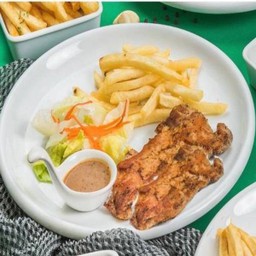 สเต็กไก่ 2 ชิ้น