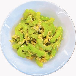 ข้าวราดมะระผัดไข่