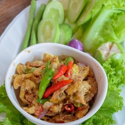 น้ำพริกกุ้งเสียบ