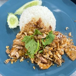 ข้าวหมูกระเทียม