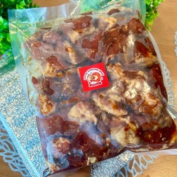 สันคอหมูหมักซอสเกาหลี ขนาด 500 g. ( ลูกค้านำไปย่างเอง )