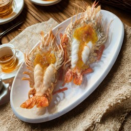 กุ้งแม่น้ำเผา 2 ตัว ขนาดรวม 600 กรัม