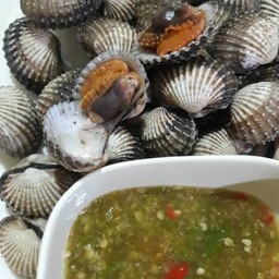 หอยแครงลวก