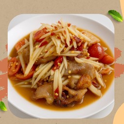 ส้มตำคอหมูย่าง