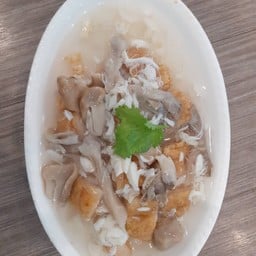 เนื้อกุ้งทอดราดหน้าปู (เล็ก)