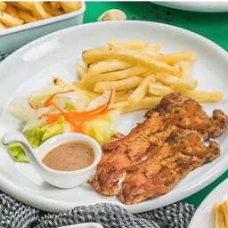 สเต๊กไก่ 2 ชิ้น