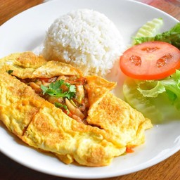 Stuff Omelette with Rice