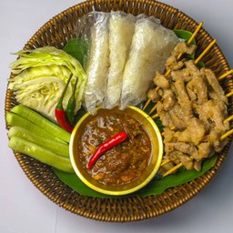 หมู+แจ่วปลาร้า ชุดกลาง