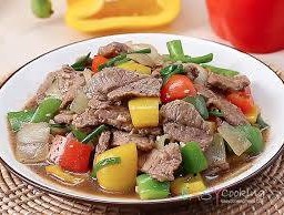 เนื้อผัดเปรี้ยวหวาน