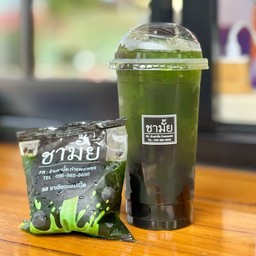 ชาเขียวแอปเปิ้ล+ไข่มุก