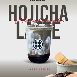 เครื่องดื่มวาราบิโมจิโฮจิฉะ ลาเต้ ไซส์เล็ก (12Oz)