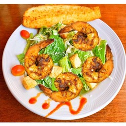 Caesar Salad with blackened Shrimps